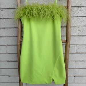 Likely Sharp Green Mini Dress